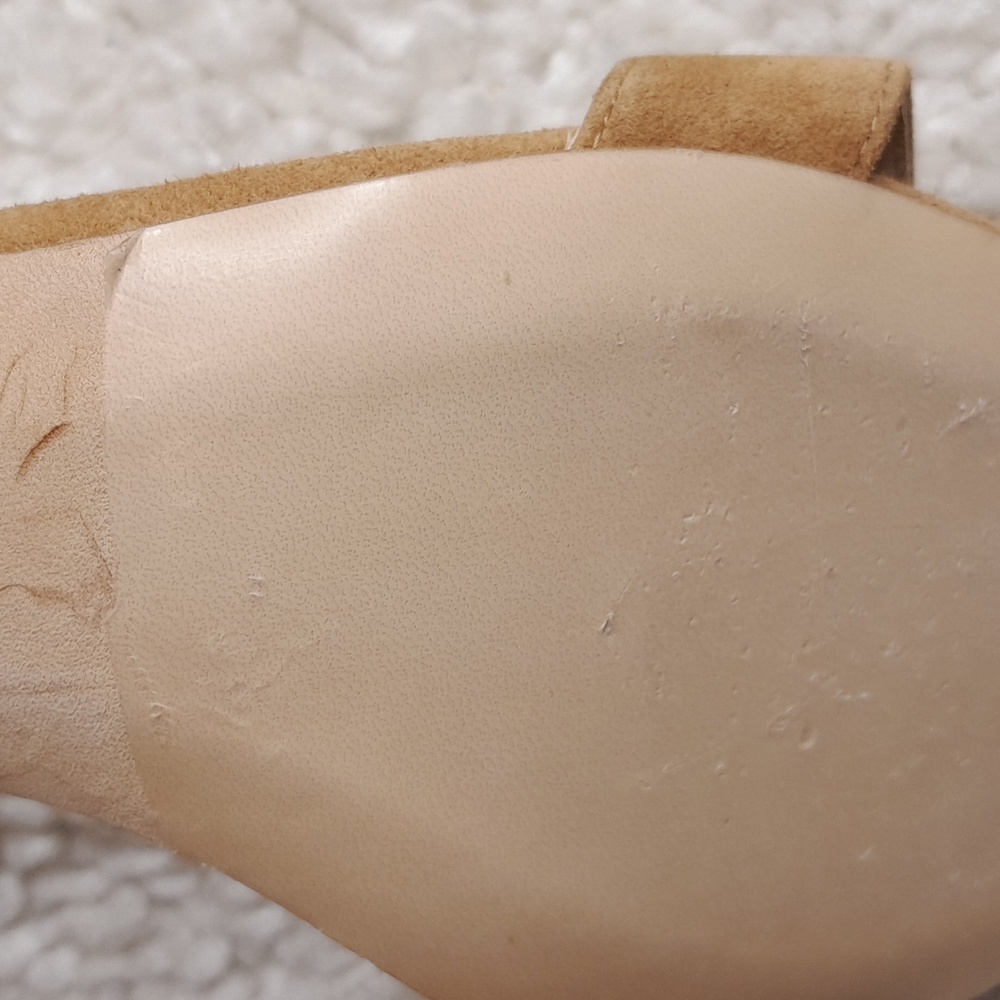MAJE FARRIA suede block heels in camel size 40 - Picture 10 of 16